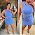 Vestido Fivela Ruth Azul BB Plus Size - Imagem 3