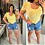 Blusa Corselet Manga Amarelo Plus Size - Imagem 3