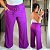 Calça Pantalona Canelada Veronica Fúcsia Plus Size - Imagem 1