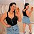 Cropped Suplex Zíper Preto Plus Size - Imagem 1