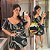 Conjunto Vip Sabrina Preto e Laranja Plus Size - Imagem 1