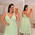 Vestido Alça Farm Liso Verde Água Plus Size - Imagem 1