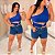 Cropped Nula Argola Vivi Azul Bic Plus Size - Imagem 3