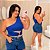Cropped Nula Argola Vivi Azul Bic Plus Size - Imagem 1
