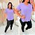 Vest Legging Básica Lilás Plus Size - Imagem 3