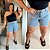 Bermuda Jeans Awa Celeste Plus Size - Imagem 3