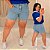Bermuda Jeans Awa Celeste Plus Size - Imagem 1