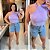 Blusa Canelada Nula Lilás Plus Size - Imagem 3