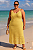 Vestido Alça Modal Viviana Amarelo Plus Size - Imagem 4