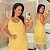 Vestido Alça Modal Viviana Amarelo Plus Size - Imagem 1