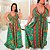 Vestido Lenço Adrieli Verão Verde Plus Size - Imagem 3