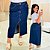 Saia Jeans Mid FF Augusta Plus Size - Imagem 1