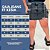Saia Jeans Cargo FF Késia Preta Plus Size - Imagem 2