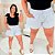 Short Jeans FF Felícia Branco Plus Size - Imagem 3
