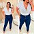 Cropped Pedra Dani Branco Plus Size - Imagem 3