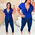 Cropped Pedra Dani Azul Royal Plus Size - Imagem 3
