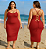 Vestido Alcinha Modal Amália Vermelho Plus Size - Imagem 1