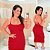 Vestido Alcinha Modal Amália Vermelho Plus Size - Imagem 1