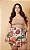 Short Saia Kate Bege Estampado Plus Size - Imagem 1