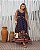 Vestido Longo Angra Azul Estampado Plus Size - Imagem 1