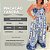 Macacão Farm Yandra Estampado Azul Plus Size - Imagem 2