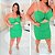 Vestido Ana Corrente Verde Plus Size - Imagem 3