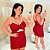Vestido Ana Corrente Vermelho Plus Size - Imagem 1