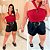 Blusa Cruzada Duna Vermelha Plus Size - Imagem 3