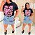 T shirt Algodão Florescer Preta Plus Size - Imagem 3