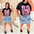 T shirt Algodão Florescer Preta Plus Size - Imagem 2