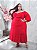 Vestido Cris Liso Vermelho Plus Size - Imagem 1