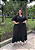 Vestido Longo Julia Preto Plus Size - Imagem 1