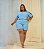 Conjunto Curto Helena Azul Plus Size - Imagem 1