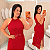 Vestido Longo Modal Ariel Vermelho Plus Size - Imagem 1