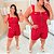 Conjunto Alça Mily Vermelho Plus Size - Imagem 3