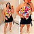 Cropped Lenço Julieta Branco Frutas Plus Size - Imagem 2