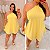Macaquinho Ema Amarelo Liso Plus Size - Imagem 3