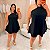 Macaquinho Ema Preto Liso Plus Size - Imagem 2