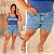 Short Jeans Awa Marcela Destroyed Plus Size - Imagem 4