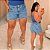 Short Jeans Awa Marcela Destroyed Plus Size - Imagem 1