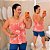Blusa Elastex Sofia Rosa Estampado Plus Size - Imagem 1