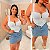 Cropped Bico Alça Natasha Branco Plus Size - Imagem 3