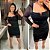 Vestido Tule Dayana Aro V Preto Plus Size - Imagem 3