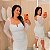 Vestido Tule Dayana Aro V Branco Plus Size - Imagem 1