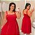 Vestido Alça Estela Vermelho Plus Size - Imagem 1