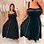 Vestido Alça Estela Preto Plus Size - Imagem 2