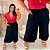 Calça Pantacourt Antônia Preta Plus Size - Imagem 3