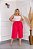 Calça Pantacourt Antônia Vermelho Plus Size - Imagem 1