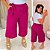 Calça Pantacourt Antônia Fúcsia Plus Size - Imagem 1