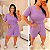 Conjunto Manga Ingrid Lilás Plus Size - Imagem 2